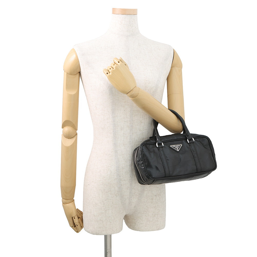 PRADA Re-edition Antique Handbag Black1BB098 Leather