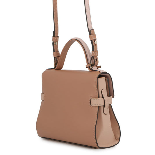 Delvaux Tempate Light Pink/Brown/Jasmin FlowerAA0435AAX0AIADP Leather Size Mini