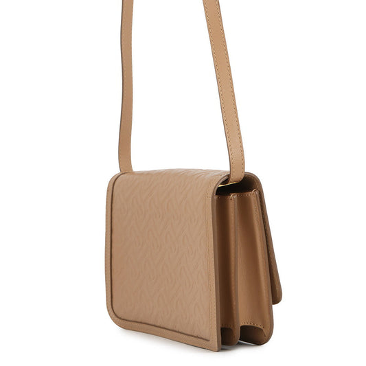 BURBERRY Shoulder Bag Beige Leather