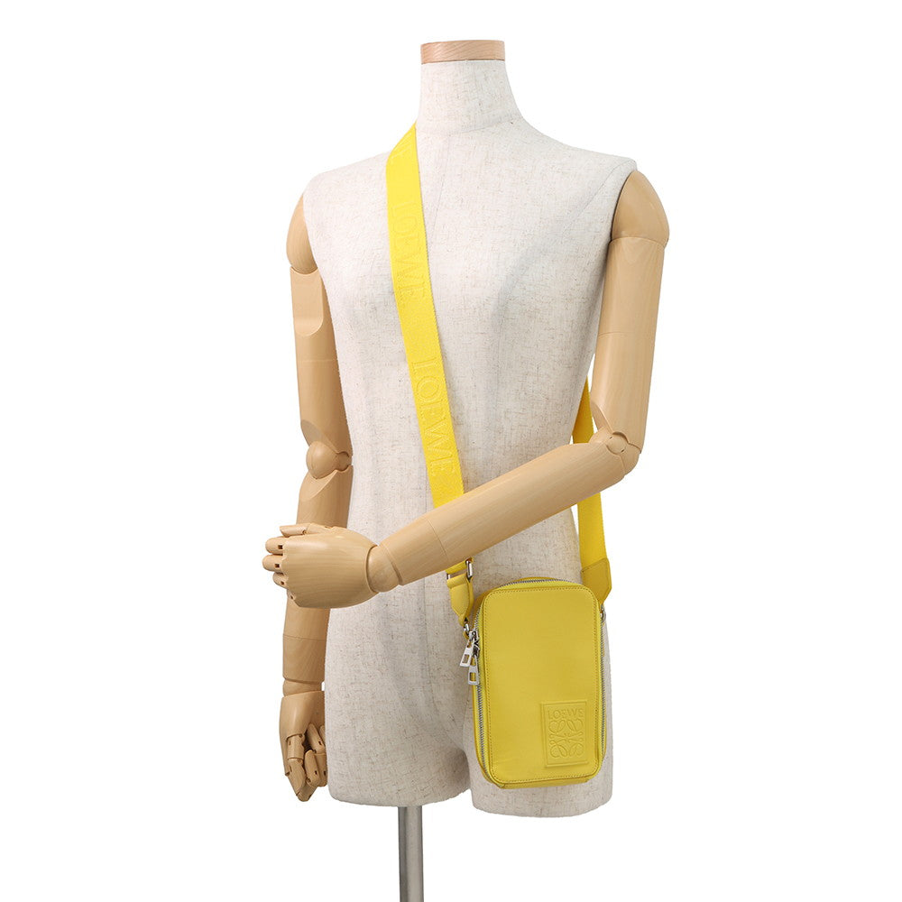 LOEWE Anagram Shoulder Bag YellowC565S59X01 Leather