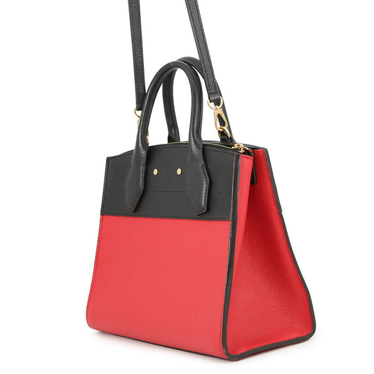 LOUIS VUITTON City Steamer Noir/RougeM54868 Leather Size PM