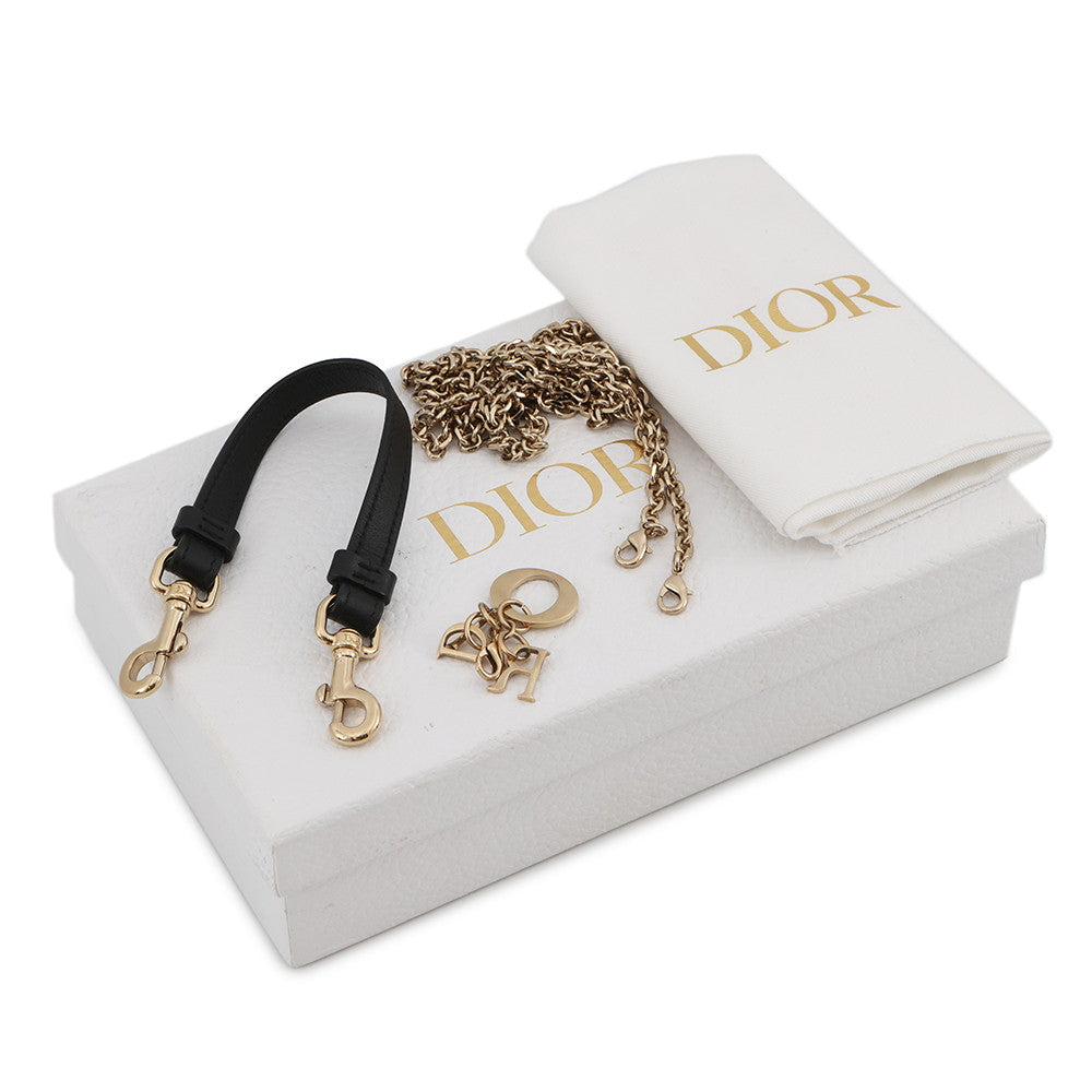 Dior Cannage Lady Dior Call'in Dior Phone Holder 2-Way BlackS0872ONMJ Lambskin