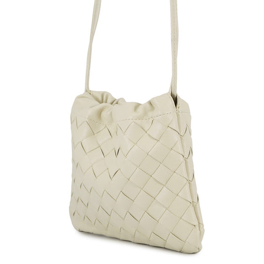 Bottega Veneta INTRECCIATO Dust Bag Shoulder Bag Ivory816987 Calf Leather Size Small