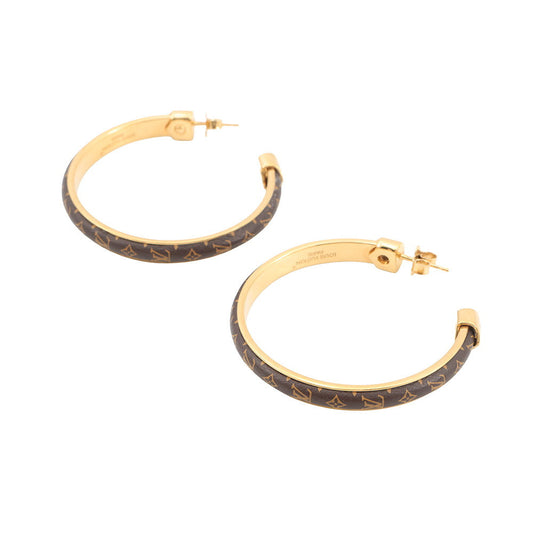 LOUIS VUITTON Earrings・LV SignatureM01627 Metal Monogram