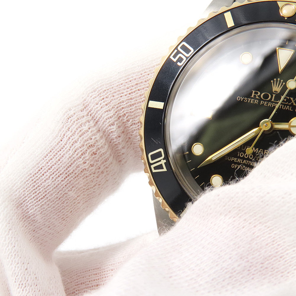 ROLEX Submariner Date W40mm Stainless Steel K18YG Black Dial16613