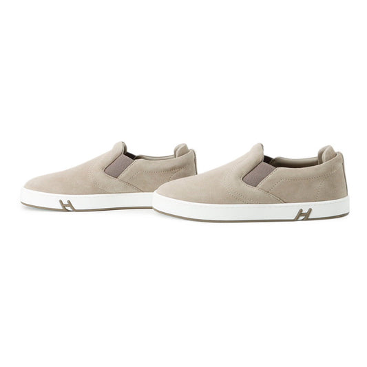 HERMES Sneakers Lucky Beige・Galet Chevre Velour Rubber Size 35.5