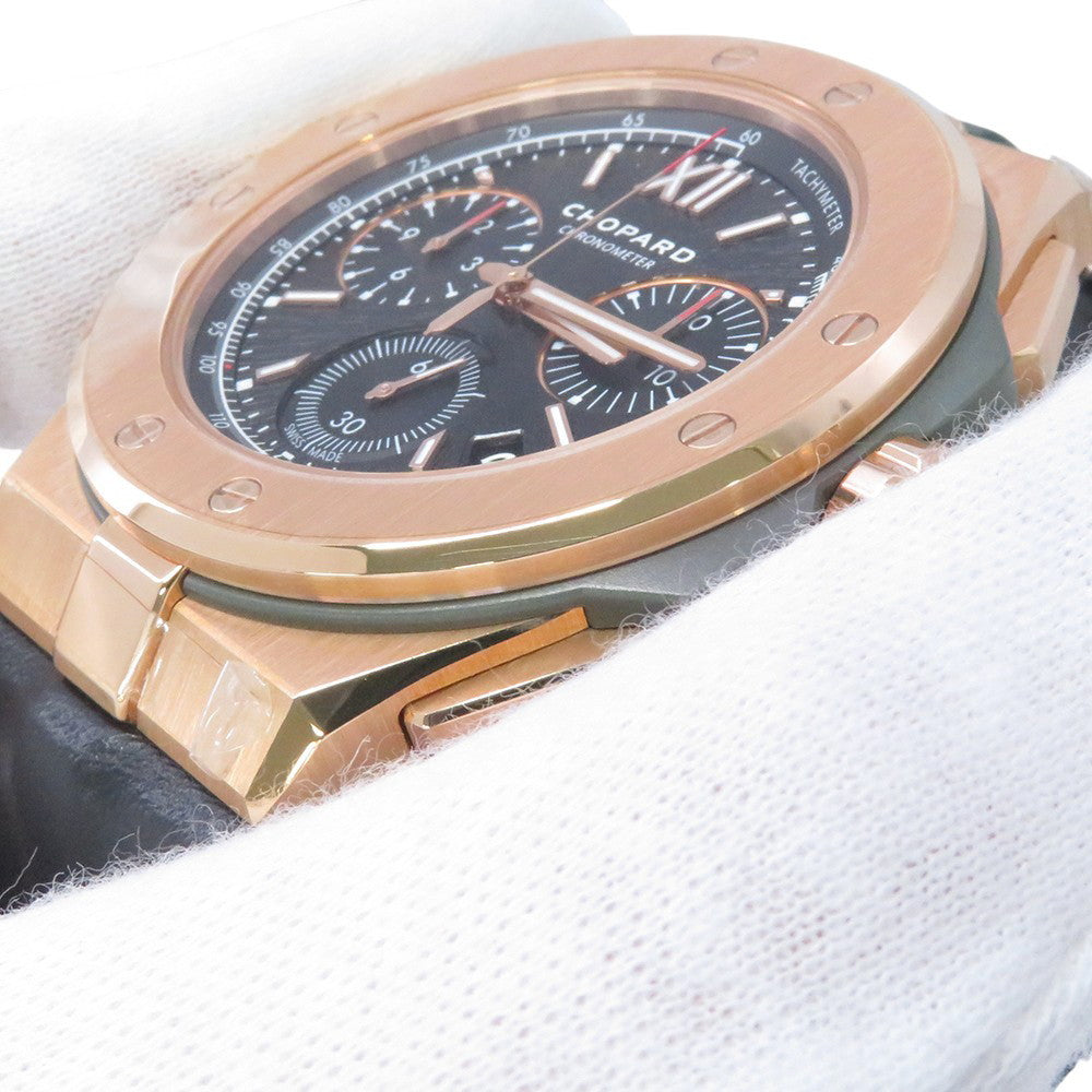 Chopard Alpine Eagle XL Chronograph 44mm 18PKG Leather Black Dial295387-9001