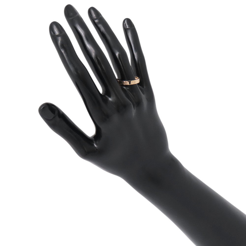 CARTIER Mini Love Ring Size Small/57/#17B4085200 18K Pink Gold