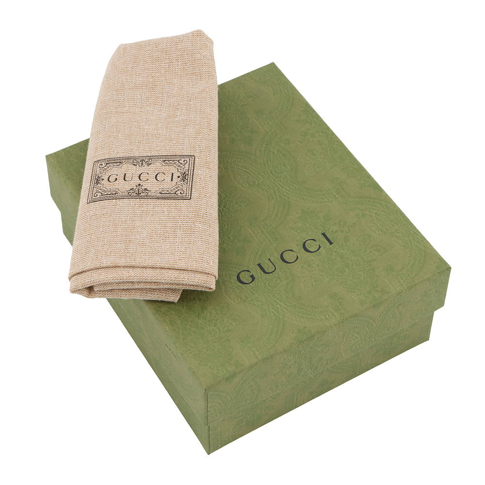 GUCCI Double G Medium Wallet Green/Light Green598587 Leather