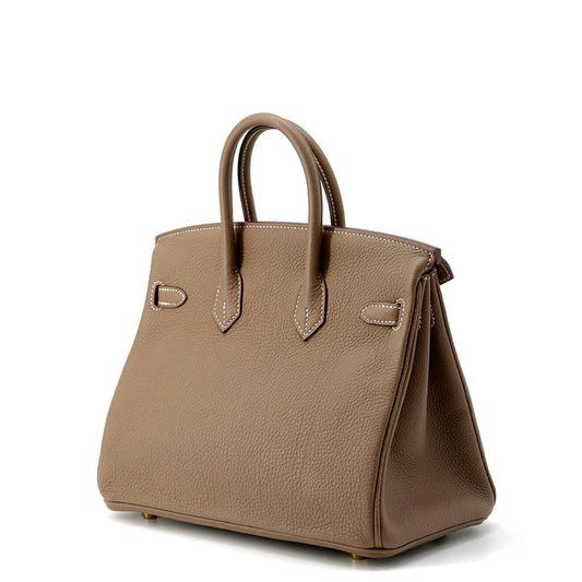 HERMES Birkin Etoupe Togo Leather Size 25