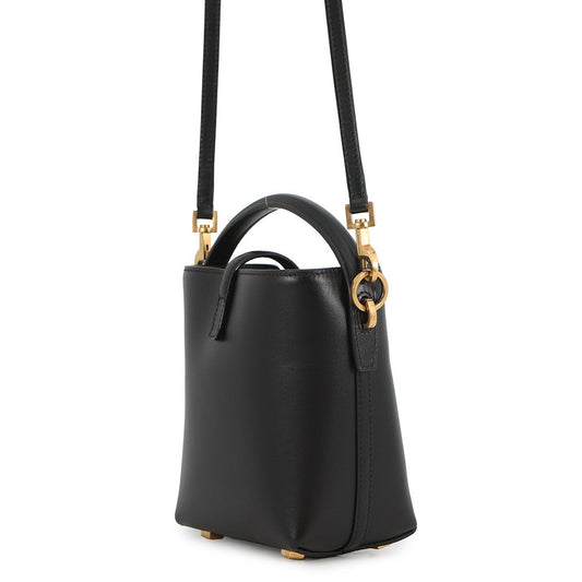 SAINT LAURENT PARIS LE 37 Bucket Bag 2WAY Shoulder Bag Black765870 Leather Size Mini