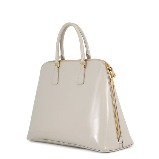 PRADA Handbag Light GrayBL0861 Leather
