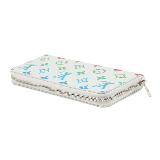 LOUIS VUITTON Zippy Wallet - Horizontal Gray/MulticolorM13908 Monogram Iridescent