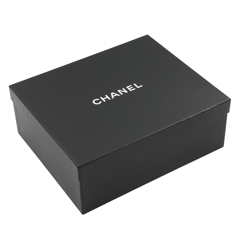 CHANEL Chain logo loafers Light GrayG37430 Patent Leather Size 37