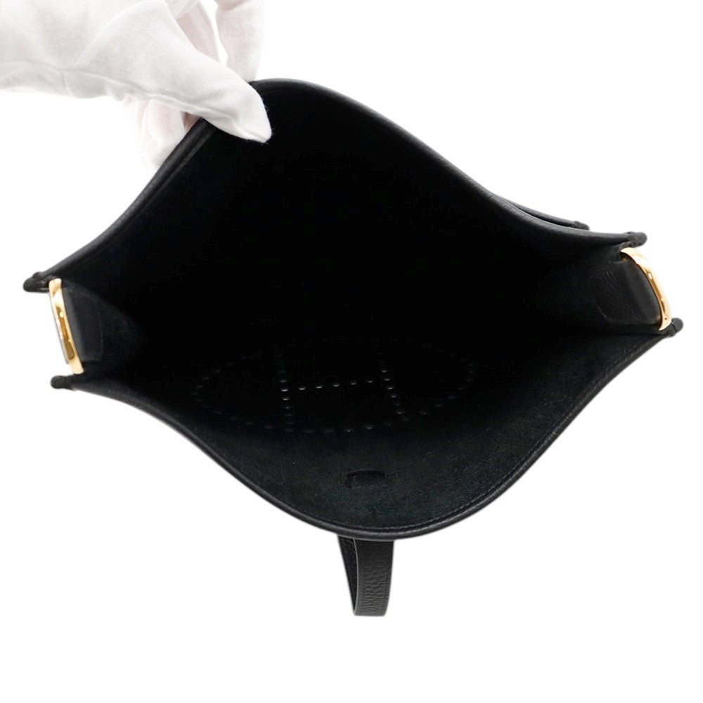 HERMES Evelyne3 Black Taurillon Clemence Size PM
