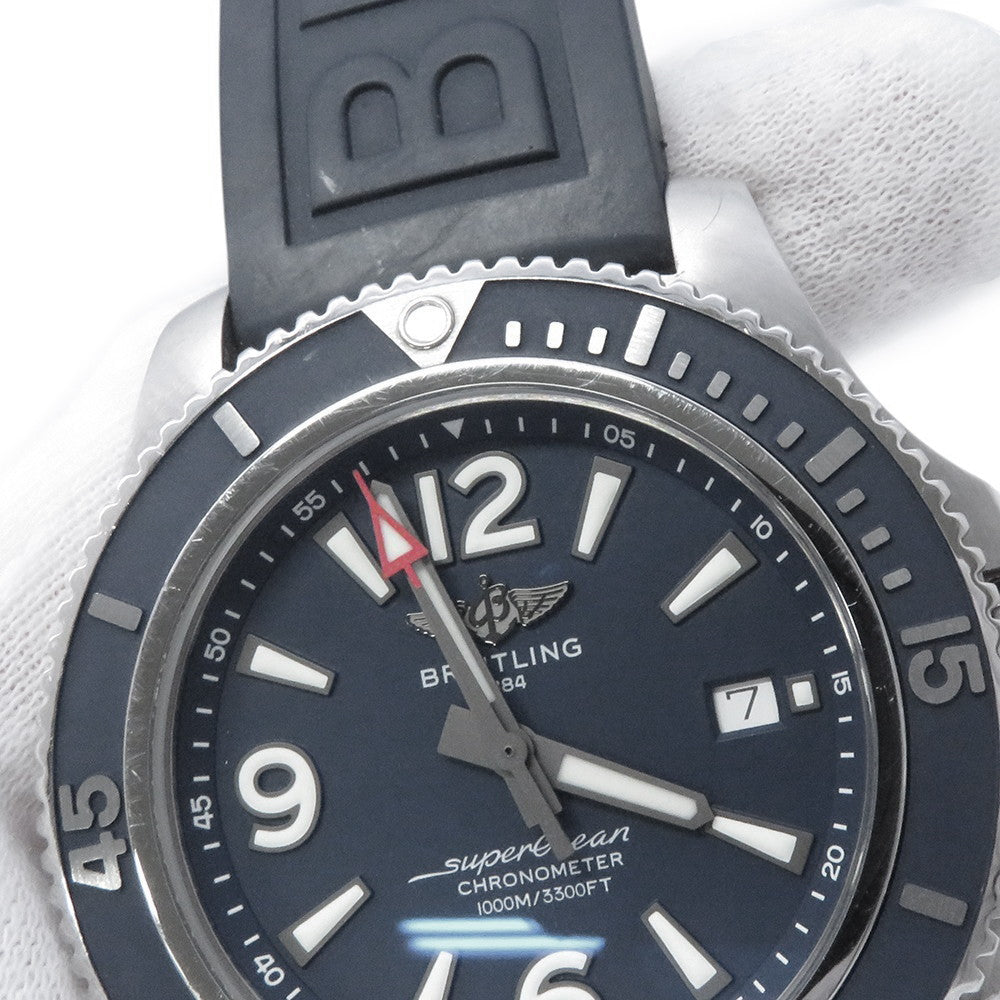 BREITLING Superocean Automatic 44 W44mm Stainless Steel Rubber Blue DialA17367