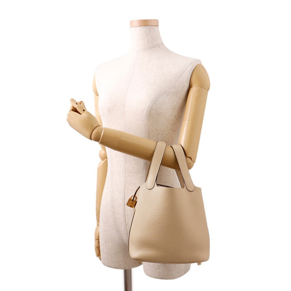 HERMES Picotin Lock Trench Taurillon Clemence Size PM