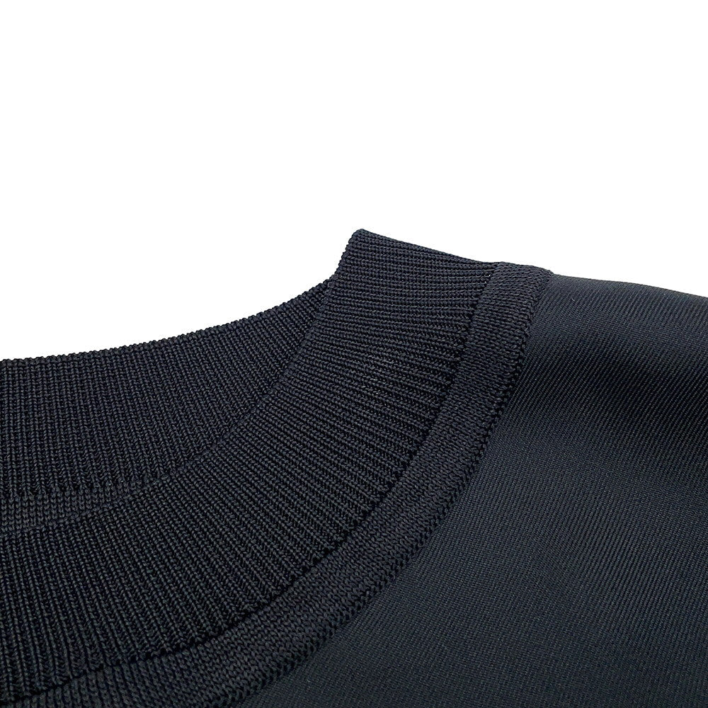 HERMES Twillaine Chaine d'Ancre Top Size 36 Black/White2E2826DS Silk100%