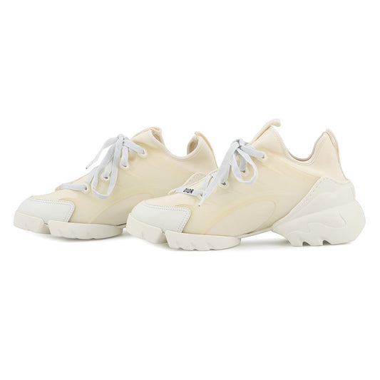 Dior D-Connect Sneakers IvoryKCK222NGG Rubber Fabric Size 36