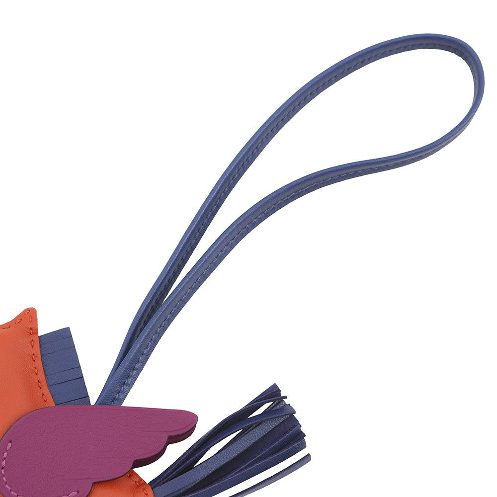 HERMES Rodeo Pegasus Cornelian/Anemone/Blue Saphir Lambskin Size PM