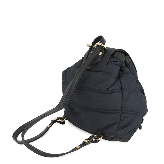 BURBERRY Backpack Navy3830888 Nylon Leather