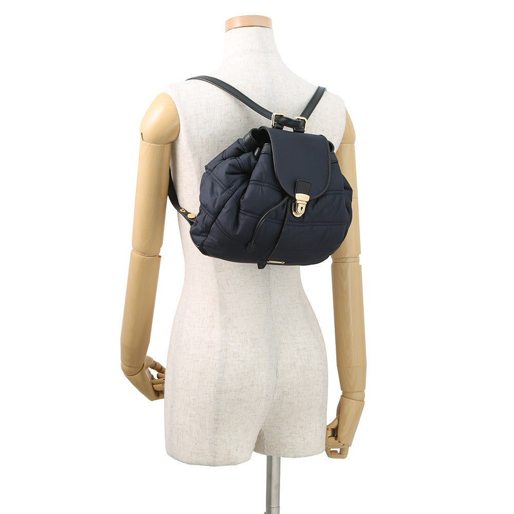 BURBERRY Backpack Navy3830888 Nylon Leather