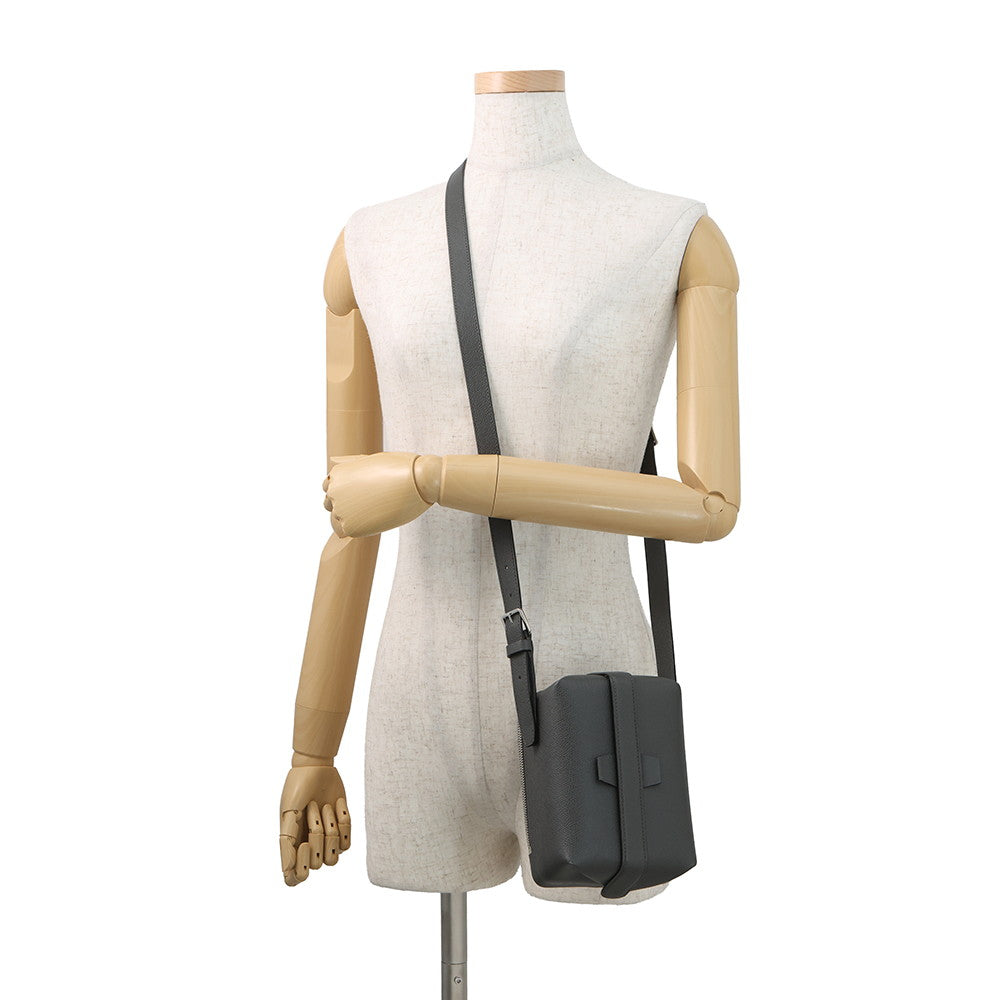 Valextra Valextra Trick Track Crossbody Dark GrayWBSR0024028LRL99GF Soft Calf Leather