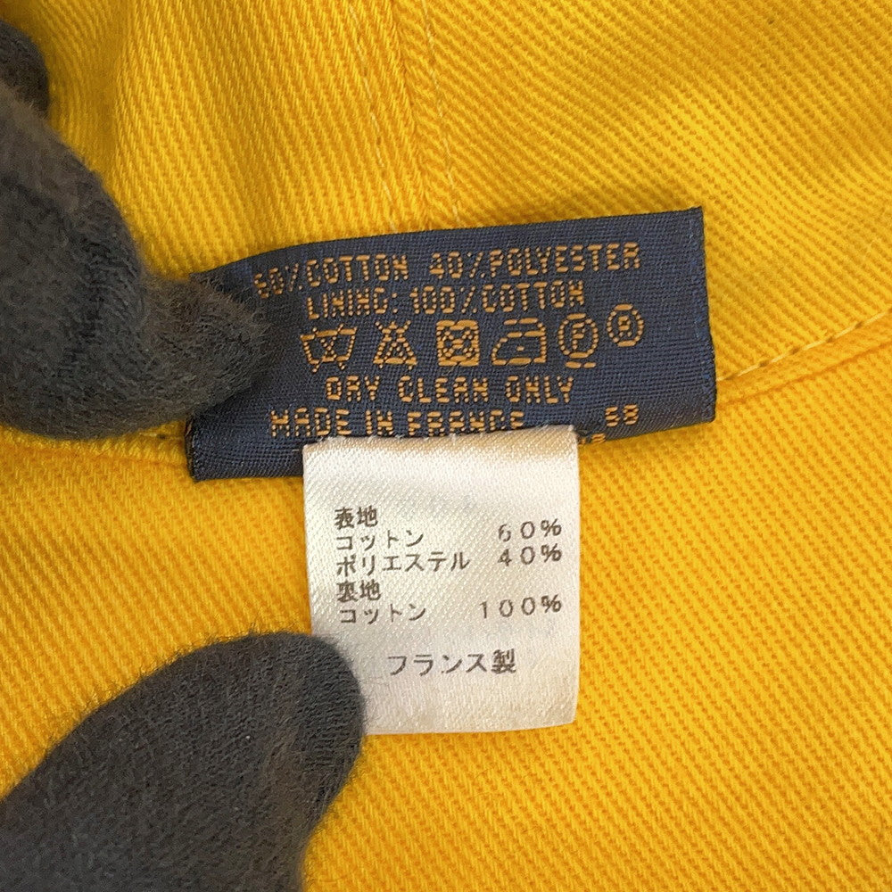LOUIS VUITTON Hat・MonogramDenim Bucket Hat Size 58 Black/YellowM76208 Cotton60% Polyester40%