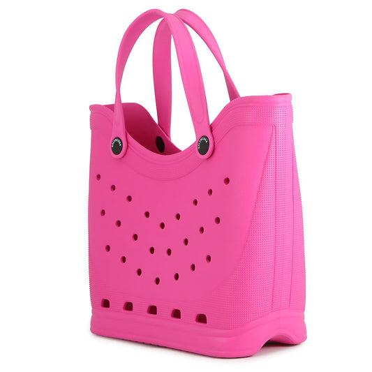 BALENCIAGA Crocs Collaboration Tote Bag Pink702266 Rubber Size Large