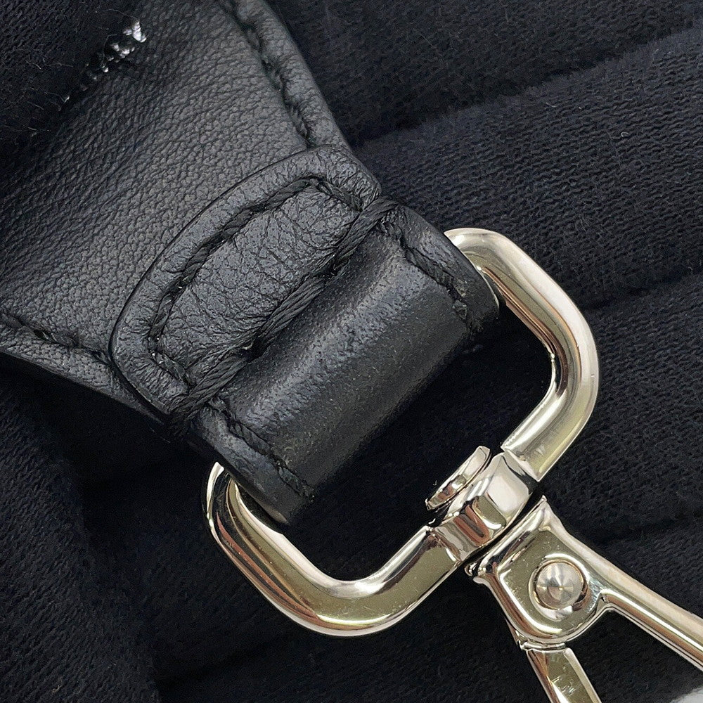 FENDI Strap you Black8AV077 Fur Leather