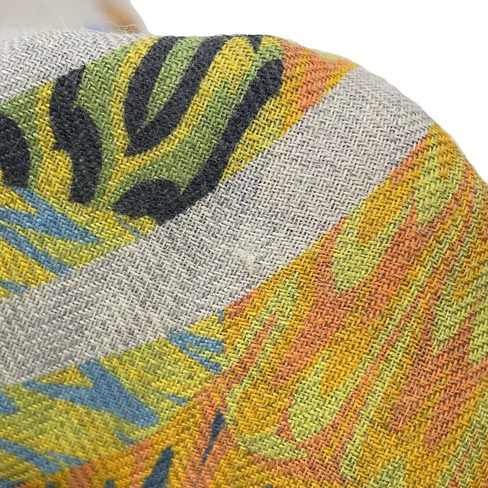 HERMES Scarf Carre Kyoto Marble Exlibris Size 90 Gris Cine/MulticolorH233842S Cashmere70% Silk30%