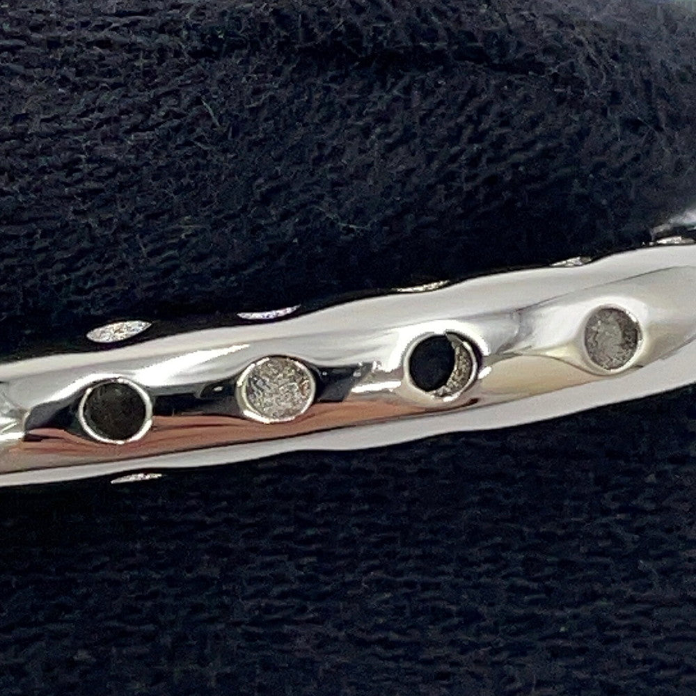 HERMES ScarfRing Twilly Mini・Chaine d'Ancre・Perfore SilverH603993S Metal