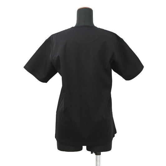 HERMES Maxi T-shirt Cartouche Size 34 BlackH6E4620DC Cotton100%