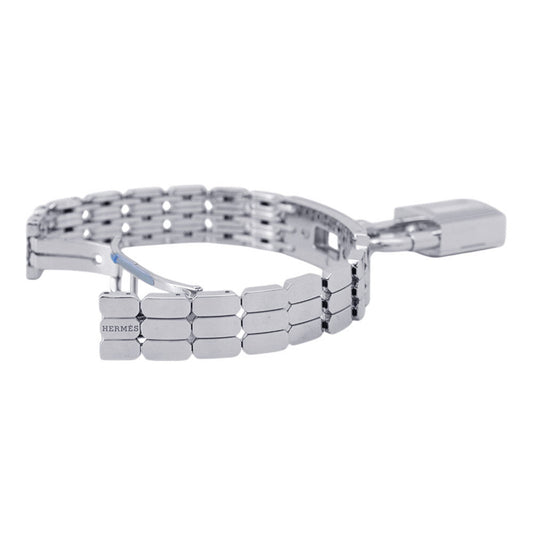 HERMES Kelly Watch Mini W16mm Stainless Steel Sparkling White Lacquer DialKE4.110
