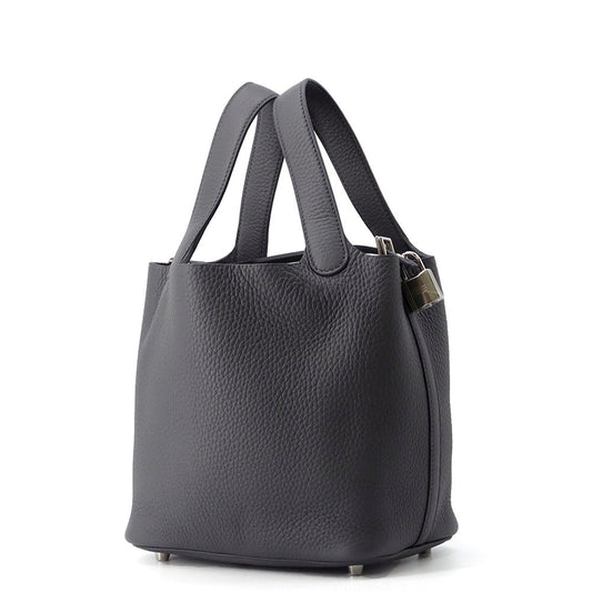 HERMES Picotin Lock Ardoise Taurillon Clemence Size PM