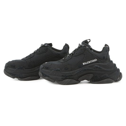 BALENCIAGA Triple S Sneakers Black524039 Canvas Size 37