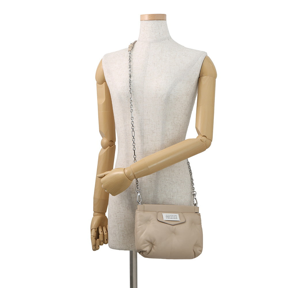 Maison Margiela Maison Margiela Glam Slam ChainShoulder Bag BeigeS56WF0161 Leather