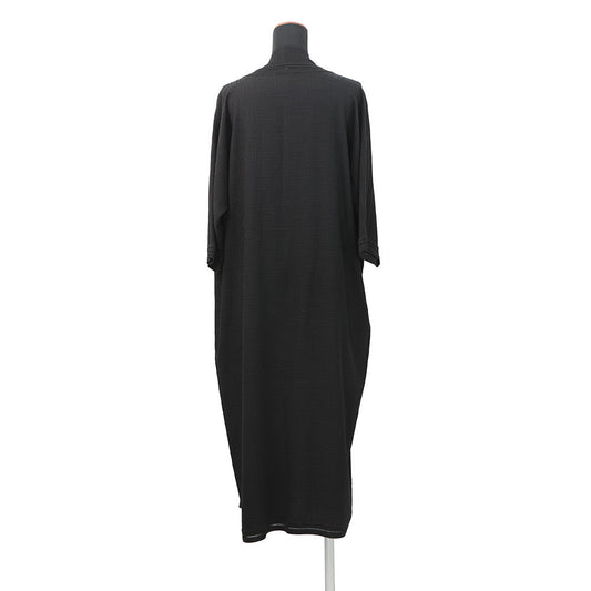 HERMES Long cardigan Size 34 Black Silk100%
