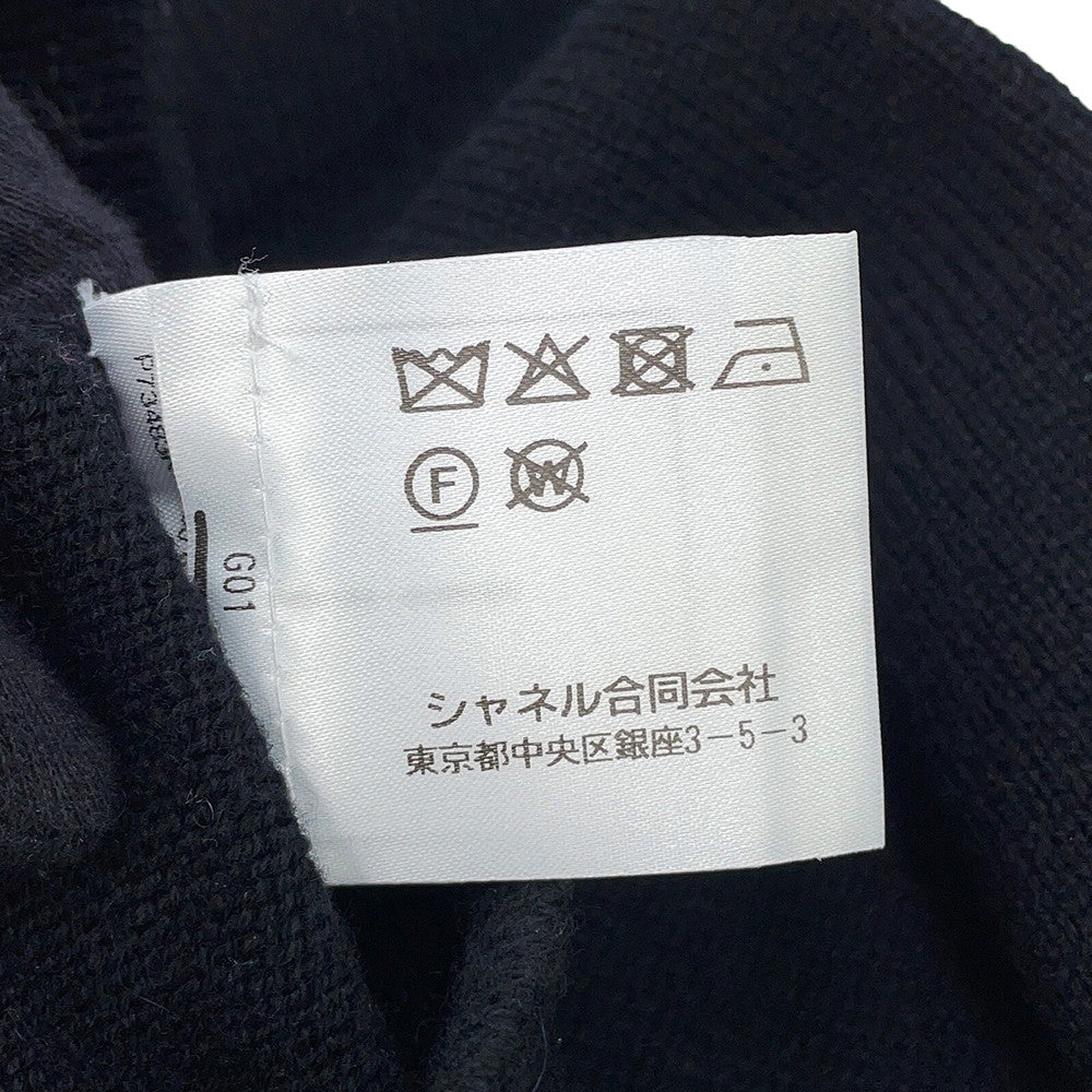 CHANEL IconButton Cardigan Size 36 BlackP73483 K10530 94305 Cashmere100%
