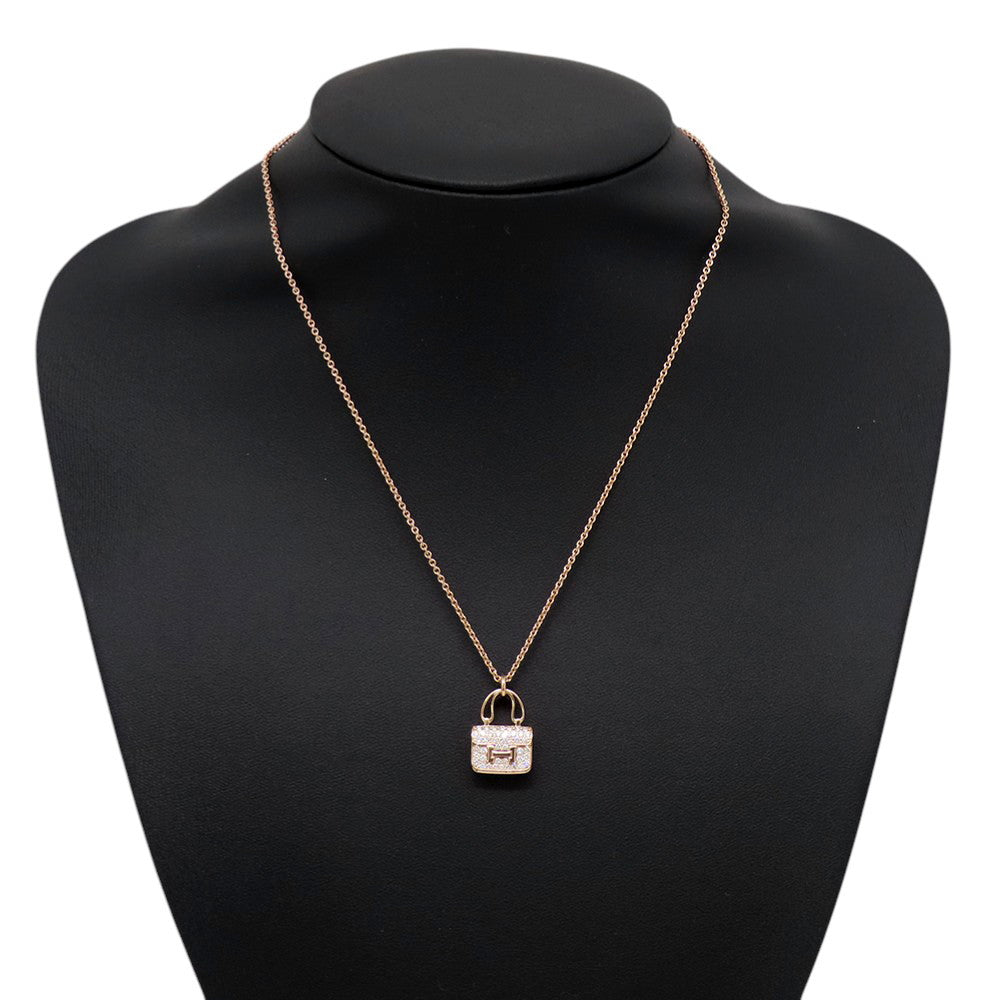 HERMES Amulette Constance PendantH121312B 00 18K Pink Gold