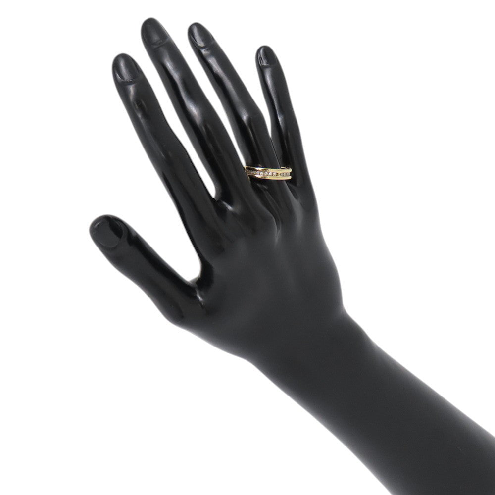 BVLGARI B.Zero1 1-band full diamond Size 55/#15 18K Yellow Gold