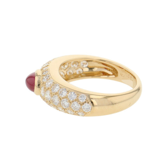 CARTIER Mimistar Ring Size 51/#11 18K Yellow Gold