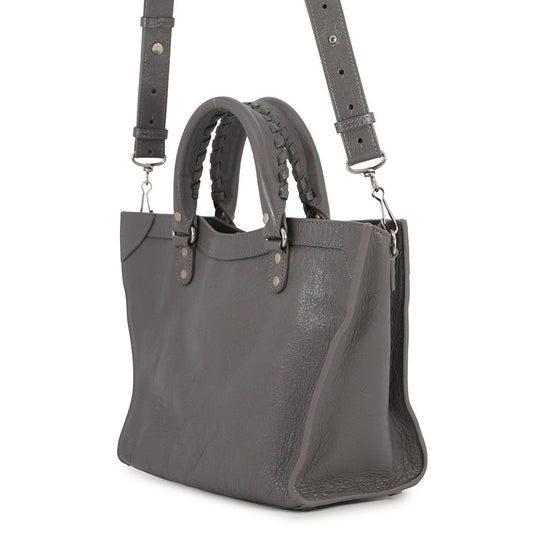 BALENCIAGA Neo-Classic Upside Down Gray702502210B01404 Leather Size M