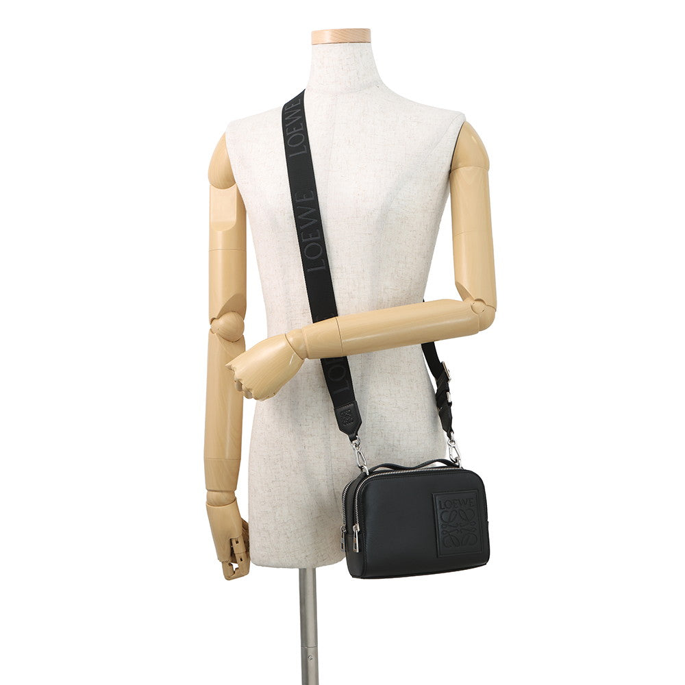 LOEWE Crossbody camera bag BlackC565R41X05 Satin Calf Leather Size Mini