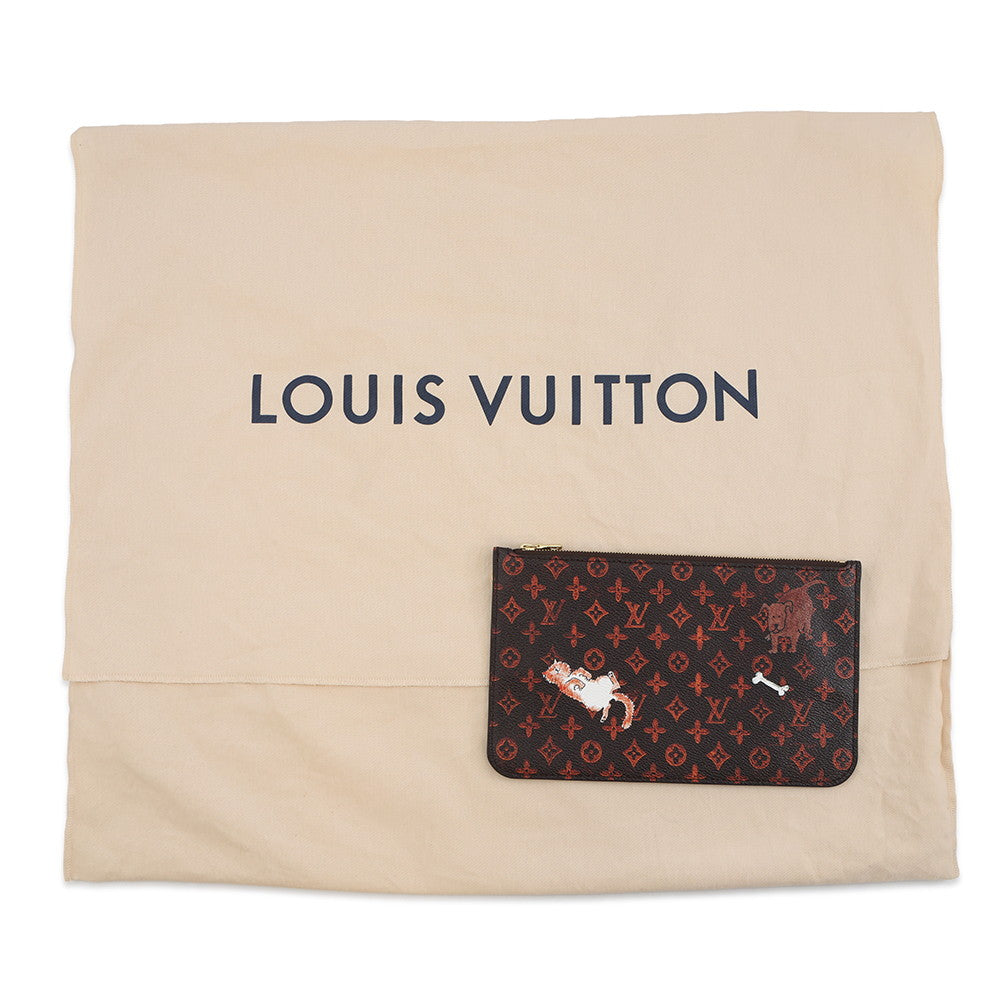 LOUIS VUITTON Neverfull Marron/OrangeM44441 Monogram・Catogram Size MM