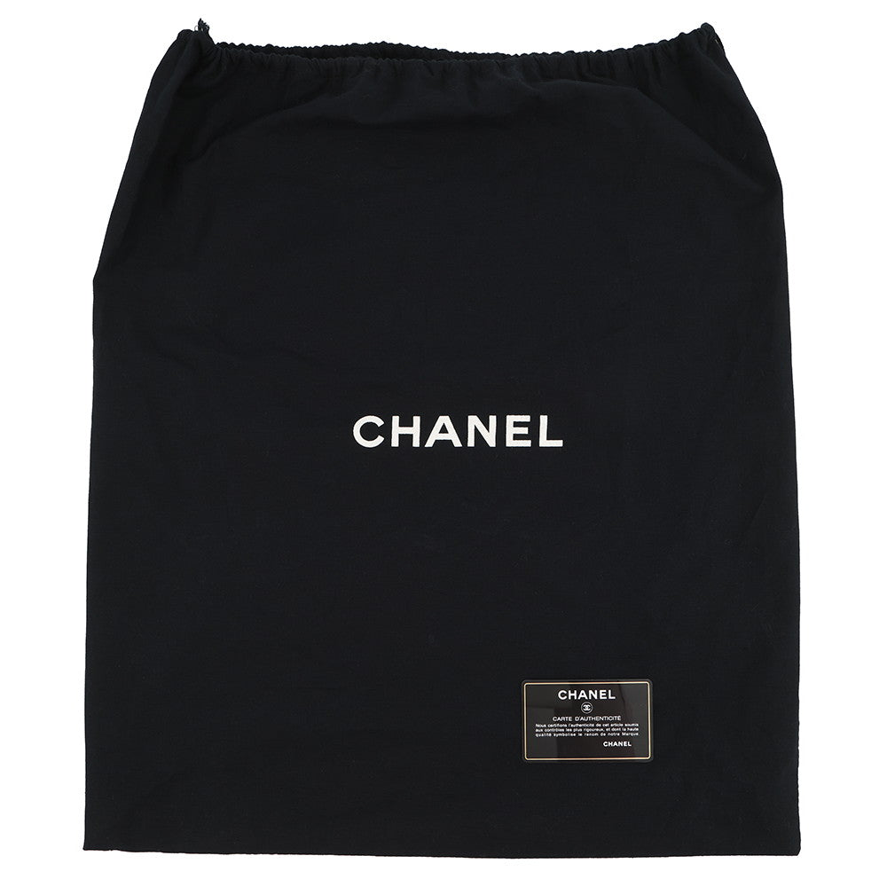 CHANEL CC Logo Handbag Black Caviar Leather