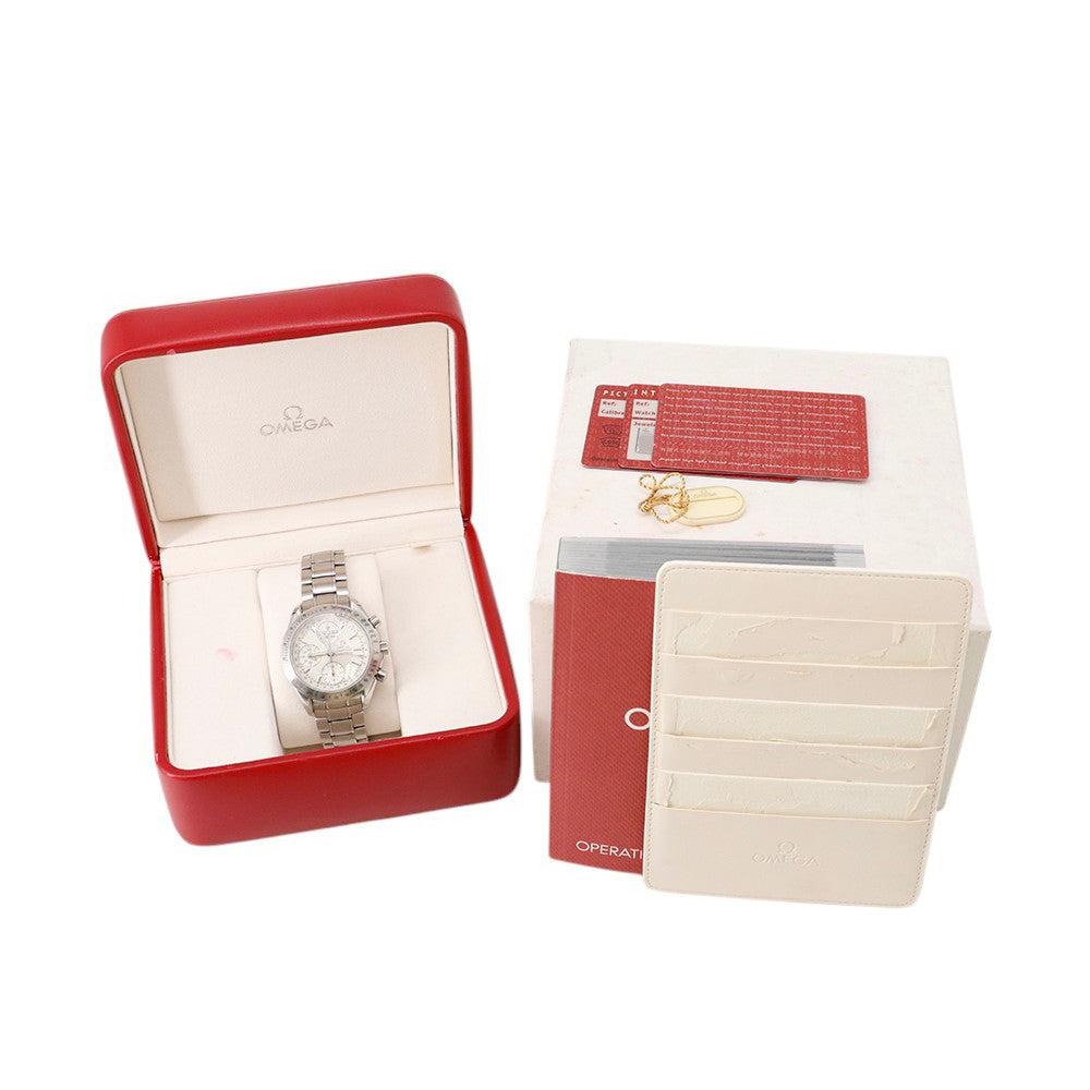 OMEGA Speedmaster Day-Date W40mm Stainless Steel Silver Dial3221.30.00