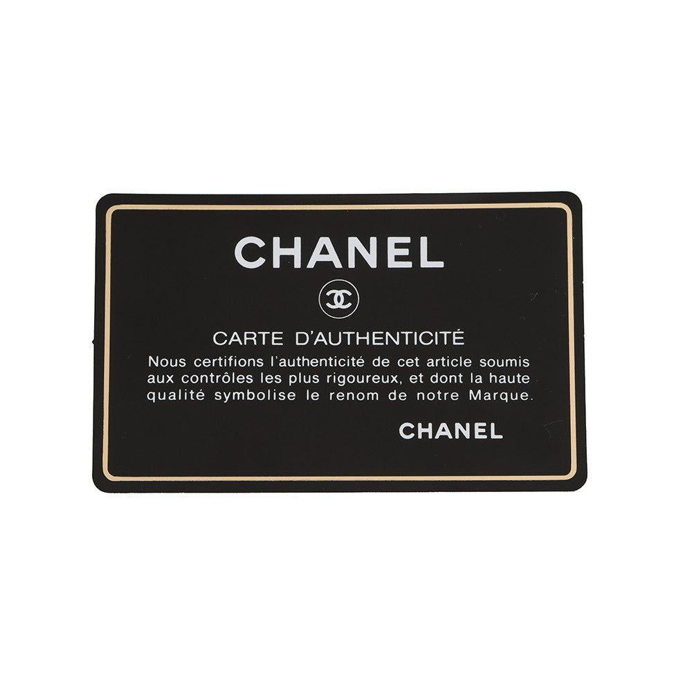 CHANEL CC Logo Chain Shoulder Bag Black Leather