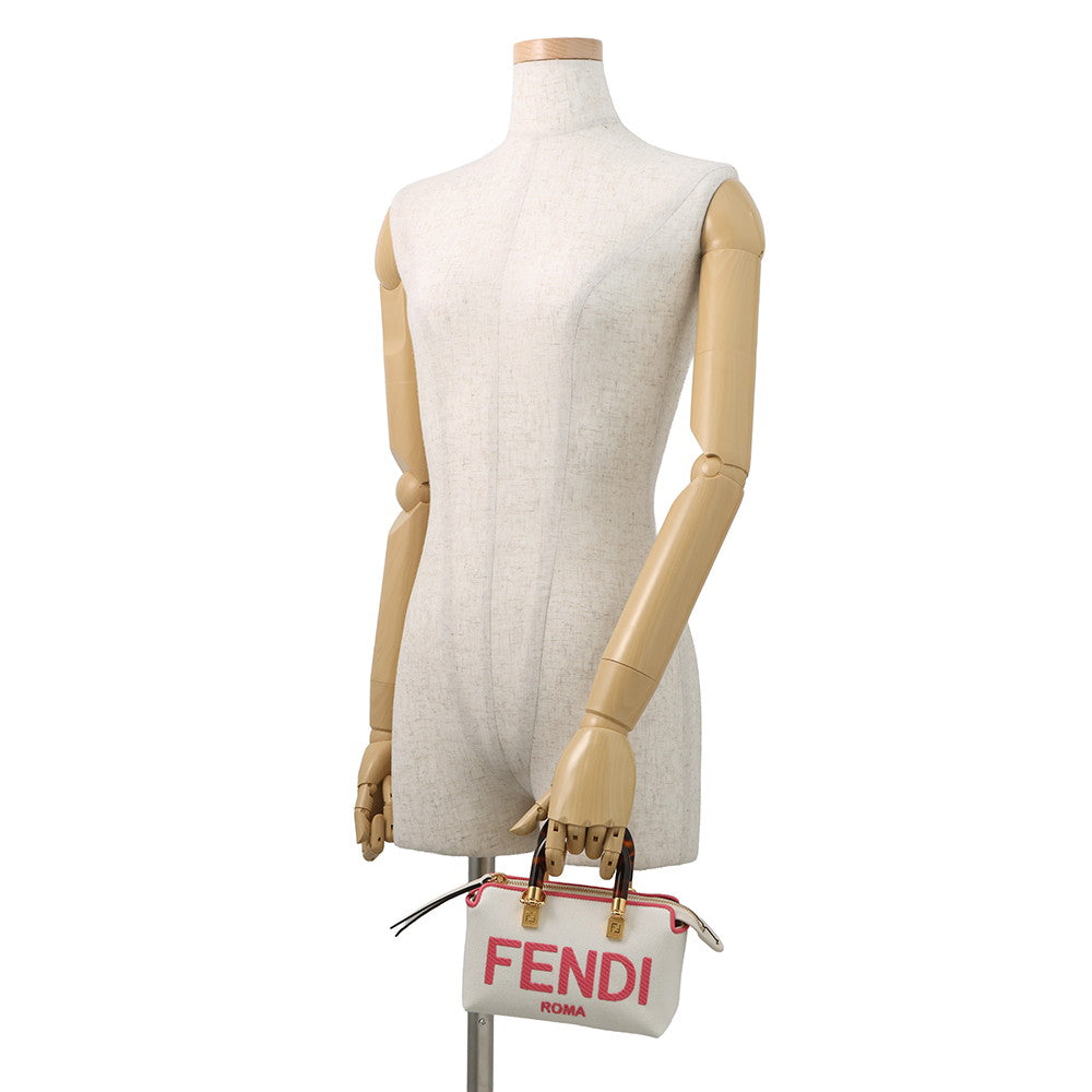 FENDI By the way White/Pink8BS067 Canvas Size Mini