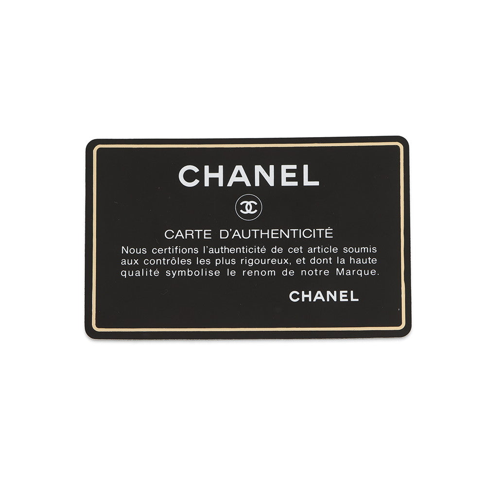 CHANEL Mademoiselle Chain Shoulder Bag Black Caviar Leather Size 30